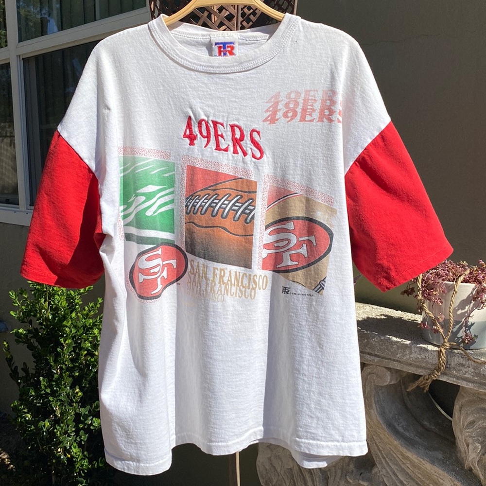 49ers Graphic T-Shirt - Red and White